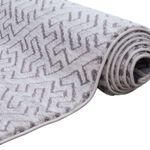Tapete para Sala Grande Pelo Baixo Turco Sprit Off White Konya 300x400