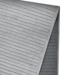 Tapete de Sala Ecenze Cotele Canelado Cinza 1,40x200