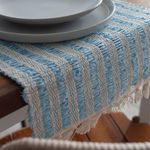 Trilho de Mesa em Algodão Lace Azul 150m