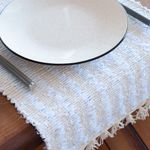 Trilho de Mesa em Algodão Lace Cru e Branco 200m