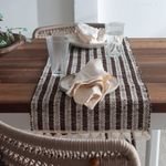 Trilho de Mesa em Algodão Lace Marrom 150m