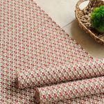 Kit de Cozinha 3 Peças Algodão Marrocos Bege e Vermelho