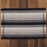 Tapete Avulso 50x70 Algodão Aquarela - Preto