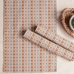 Kit de Cozinha 3 Peças Algodão Indiano Caramelo