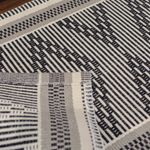 Tapete Avulso 50x70 Algodão Zurick Bico - Preto e Cinza
