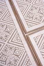 Jogo de Tapete Passadeira 3 Peças Giardino Caramelo