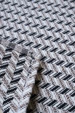 Tapete Avulso 45x65 Algodão Persa Preto Mesclado