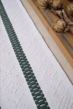 Tapete para Cozinha 50x70 Avulso Veneza Cru e Verde
