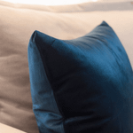 Capa de Almofada Veludo Premium Decorativa - Azul Marinho 45cm x 45cm