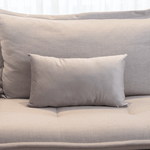 Capa de Almofada Veludo Premium Decorativa - Cinza Prata 30cm x 50cm