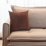 Capa de Almofada Veludo Premium Decorativa - Marrom Amendoa 45cm x 45cm