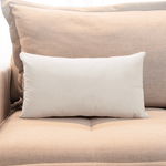 Capa de Almofada Veludo Premium Decorativa - Off White Champagne 30cm x 50cm