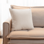 Capa de Almofada Veludo Premium Decorativa - Off White Champagne 50cm x 50cm