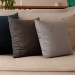 Capa de Almofada Veludo Premium Decorativa - Cinza Arcade 30cm x 50cm