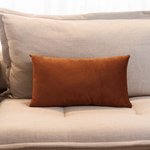 Capa de Almofada Veludo Premium Decorativa - Terracota 30cm x 50cm