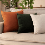 Capa de Almofada Veludo Premium Decorativa - Verde Musgo 50cm x 50cm