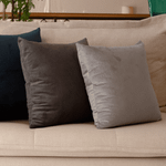 Capa de Almofada Veludo Premium Decorativa - Cinza Arcade 45cm x 45cm