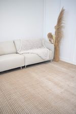Tapete para Sala 250x350 Leone Listrado Bege