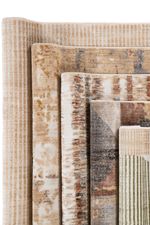 Tapete para Sala 250x350 Leone Listrado Bege