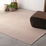 Tapete Artesanal Trama Basic Extra Grande para Sala Liso Areia 250x300