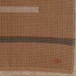 Tapete Passadeira Artesanal de Algodão Trama Basic Raiê Marrom 80x150