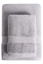 Toalha Banho Super Soft Zero Twist Cinza 70Cm x 1,40M