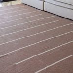 Tapete Artesanal Trama Basic de Sala Listras Chocolate 150x200