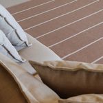 Tapete Artesanal Trama Basic de Sala Listras Chocolate 150x250