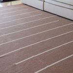 Tapete Artesanal Trama Basic de Sala Listras Chocolate 150x300