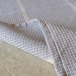 Tapete Artesanal Trama Basic de Sala Listras Cinza 150x250