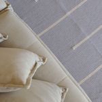 Tapete Artesanal Trama Basic de Sala Listras Cinza 150x250