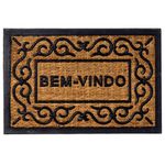 Capacho de Porta Fibra de Coco 40x60 - Bem Vindo Arabescos