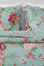Kit Cobre Leito Colcha Casal 3 Peças Bouti Microfibra Estampada - Eloise