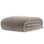 Manta Cobertor Queen Canelado Premium Londres Liso 220x240cm - Fendi