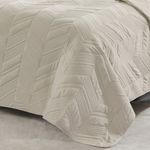 Kit Colcha King Golden Toque de Pessego Costurada Lotus - Bege