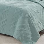 Kit Colcha Super King Golden Toque de Pessego Costurada Lotus - Verde