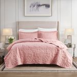 Kit Colcha Super King Golden Toque de Pessego Costurada - Rose
