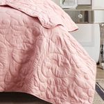 Kit Colcha Super King Golden Toque de Pessego Costurada - Rose