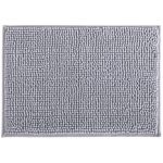 Tapete Banheiro Bolinha em Microfibra Antiderrapante 60x40cm Cinza