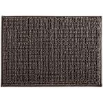 Tapete Banheiro Bolinha em Microfibra Antiderrapante 60x40cm Marrom
