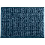 Tapete Banheiro Bolinha em Microfibra Antiderrapante 60x40cm Azul Tifanny