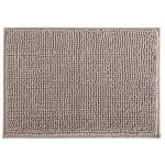 Tapete Banheiro Bolinha em Microfibra Antiderrapante 70x50cm - Bege