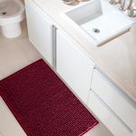 Tapete Banheiro Bolinha em Microfibra Antiderrapante 70x50cm - Pink