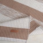 Tapete Passadeira Algodão Trama Basic Faixas Marrom 80x150