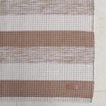 Tapete Passadeira Algodão Trama Basic Faixas Marrom 80x150