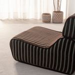 Tapete Artesanal Trama Basic Grande para Sala Mesclado Areia 150x200