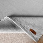 Tapete Artesanal Trama Basic Grande para Sala Liso Cinza 200x200