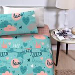 Jogo de Lençol Cama Solteiro Infantil 3 Peças Percal 180 Fios Happy