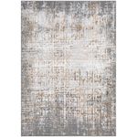 Tapete Sala Perfil Leve Caspian Estonado Off White e Cinza 300x400