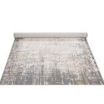 Tapete Sala Perfil Leve Caspian Estonado Off White e Cinza 300x400